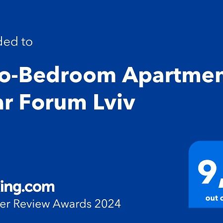 Two-Bedroom Apartment Near Forum Lviv Ngoại thất bức ảnh